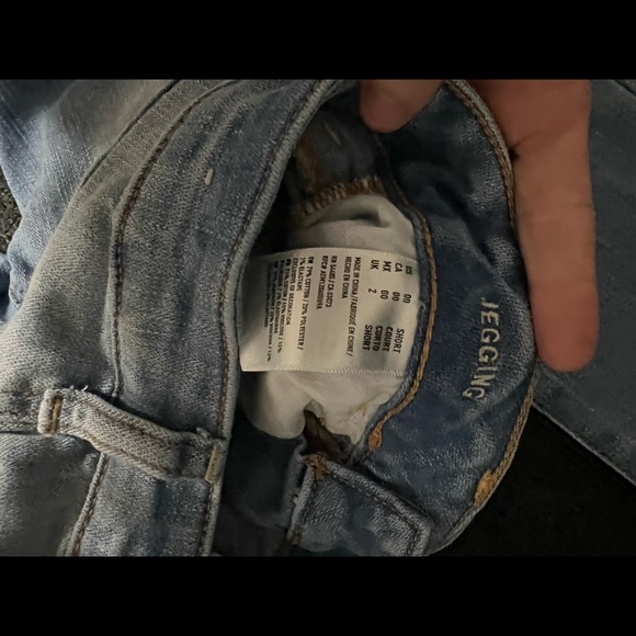 AEO jegging light wash jeans, 00short - Picture 3 of 3